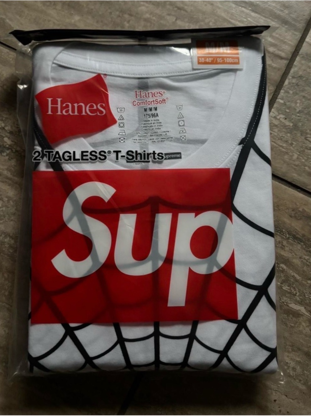 Hanes Supreme x spider-man tee’s